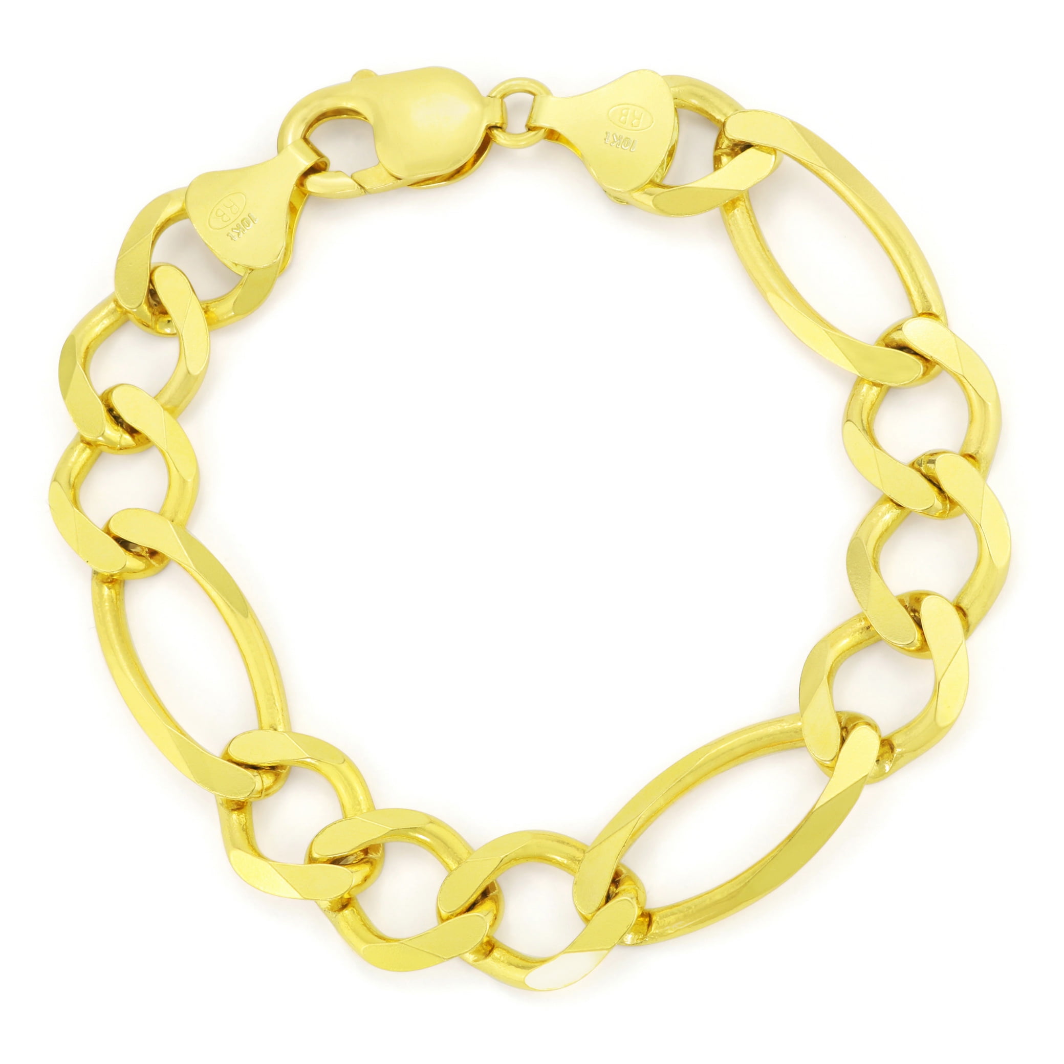 Nuragold 14k Yellow Gold 12mm Solid 