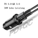 thumbnail image 5 of Cargador USB C y USB para encendedor de cigarrillos de 30 W y cargador de automóvil [Super Mini/PPS 25 W PD 30 W QC 30 W] Cargador de automóvil totalmente metálico con carga rápida USB para, 5 of 6