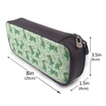 thumbnail image 3 of Lsque Cute Dinosaurs in Space Printed Big Capacity PU Leather Pencil Case Large Pencil Pouch Stationery Pen Bag Pencil Holder for Teen, 3 of 6