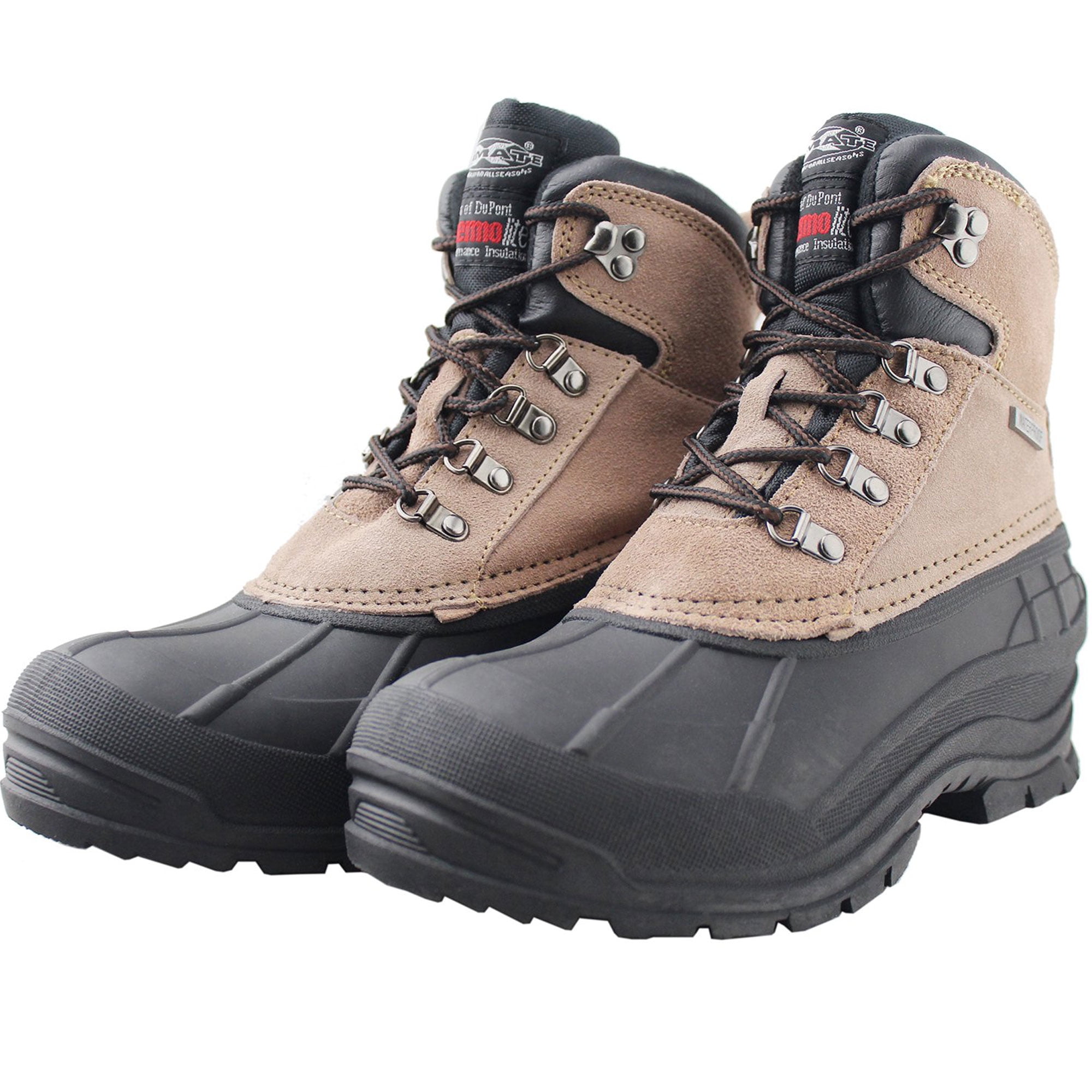 Tanleewa Women Snow Boots Waterproof Leather AntiSlip Winter Boots