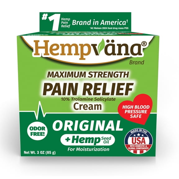 Hempvana Original Pain Cream, Maximum Strength