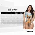 thumbnail image 4 of Picia Surfing Cat Sun Womens One Piece Swimsuits Modest Tummy Control Bathing Suits Lace Up Slimming Swim Suit-XX-Large, 4 of 9