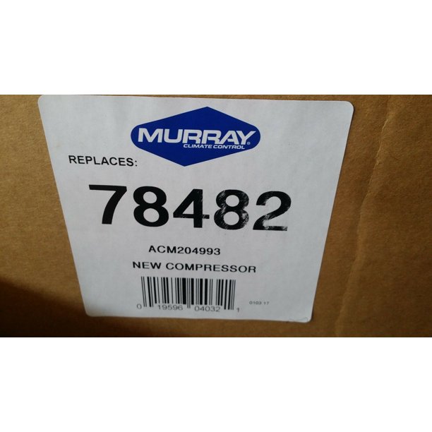 Murray Climate Control A/C Compressor 78482 ACM204993