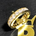 thumbnail image 2 of Channel Eternity Band CZ Bling Bling Ring in Gold, 2 of 4