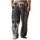 thumbnail image 2 of Pantalones largos para hombre, cintura elástica, transpirables, cómodos, suaves, informales, de playa, de poliéster., 2 of 5