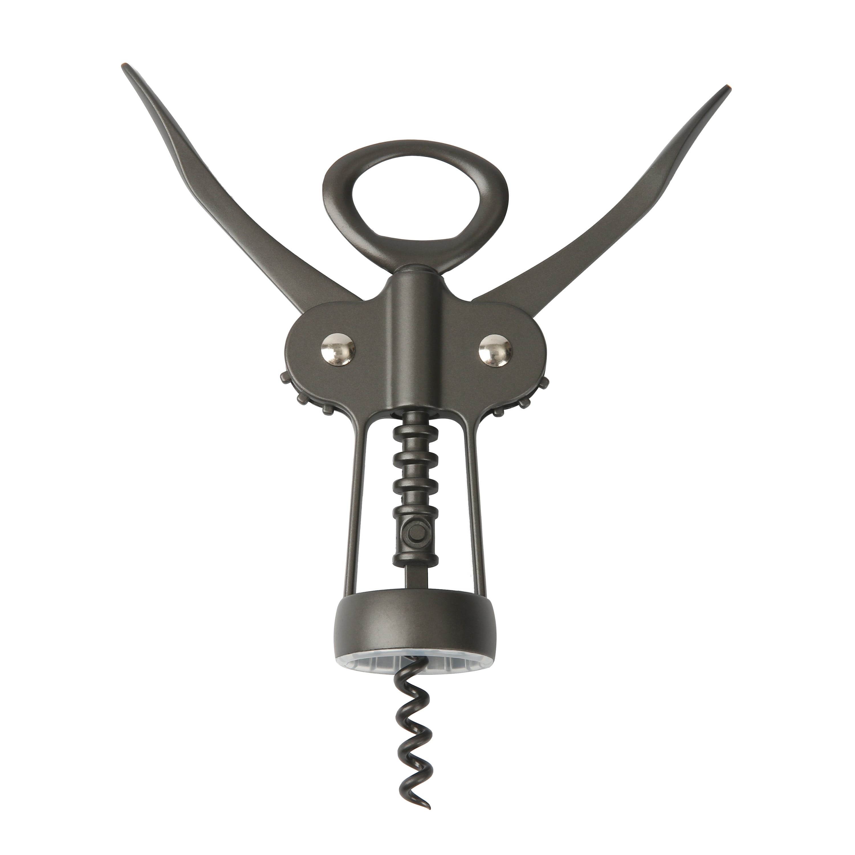 Better Homes and Gardens Winged Black Zinc Alloy Corkscrew with Bottle Opener