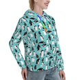 thumbnail image 6 of Sikiie Penguins Women's Casual Hoodies Long Sleeve Lightweight Pullover Tops Loose Sweatshirt-XX-Large, 6 of 7