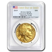 2019 1 oz Gold Buffalo MS-70 PCGS (First Day of Issue)