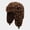 C, variant on Unisex Vintage Leopard Print Trapper Hat Fleece Lined Earflap Thick Warm Windproof Winter Ski Outdoor Cap F One Size