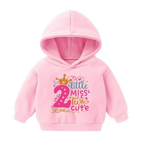 

DOSUKRAI Boys Girls Toddlers Hoodie Sweatshirt，Cute Print Sweatshirt Casual Kangaroo Pocket Drop Shoulder Hooded Pullover Long Sleeve Outwear Baby Boys Girls Sales Today Clearance Pink 110