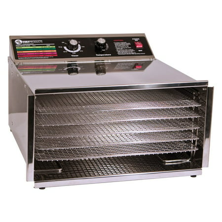 TSM 32603 5 Tray D5 Stainless Steel Dehydrator with Stainless Steel Shelves