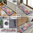 thumbnail image 6 of Pioneer Flower Floral Print Pattern Kitchen Rug Mat,Kitchen Runner Rugs Non Skid Washable,Decorative Kitchen Floor Mats for Kitchen,Sink,Laundry,17"x47.2", 6 of 7
