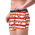 thumbnail image 4 of Balery Red Lobster Men's Boxer Briefs, Soft and Breathable Cotton Underwear with nylon Waistband-Small, 4 of 9