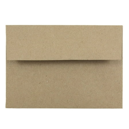 UPC: 0609465304823 | JAM 4Bar A1 Envelopes  3.6×5.1  Brown Kraft  1000/Carton  Brown Kraft Recycled