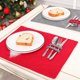 thumbnail image 2 of Inteprter Mantel de Navidad para el hogar, mantel rectangular para exteriores, alfombrilla para tenedor, rojo, gris, antiescaldado, alfombrilla para Kits de decoración para fiestas Gris Inteprter HA070663-02, 2 of 6