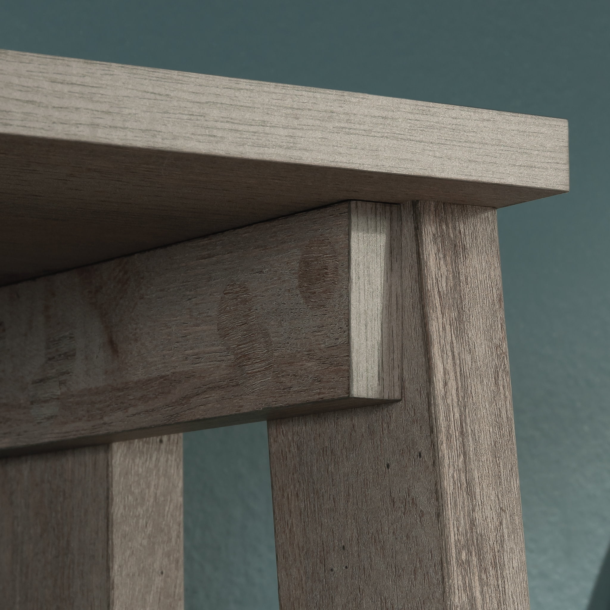 Sauder Trestle 5-Shelf Open Display Bookcase, Mystic Oak Finish