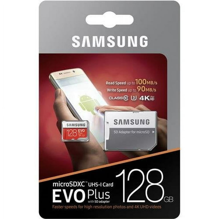 Samsung 128GB EVO Plus Class 10 Micro SDXC with Adapter (MB-MC128GA) 