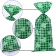 thumbnail image 6 of 100PCS Saint Patrick's Day Shamrock Bags Three-Leaf Clover Irish Green Lucky Plastic Candy Cookie Treat Goodies Gift Bags and Green Twist Ties for Party Favors Decorations Supplies, 6 of 9