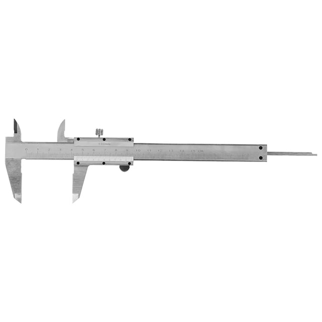 Calibrador Vernier, Calibre Vernier de acero al carbono Herramienta de medición Herramientas de calibre de medición Grado profesional