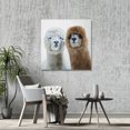 thumbnail image 2 of Two lamas - 36"x36" canvas - Print on demand, 2 of 5