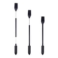 thumbnail image 3 of 3Pcs Makeup Mini Spatulas Little Make up Spatulas Set with Retractable Handle Reusable Kitchen Tiny Spatulas for Nail Polish Ketchup Lotions Black Spatula Brush, 3 of 8