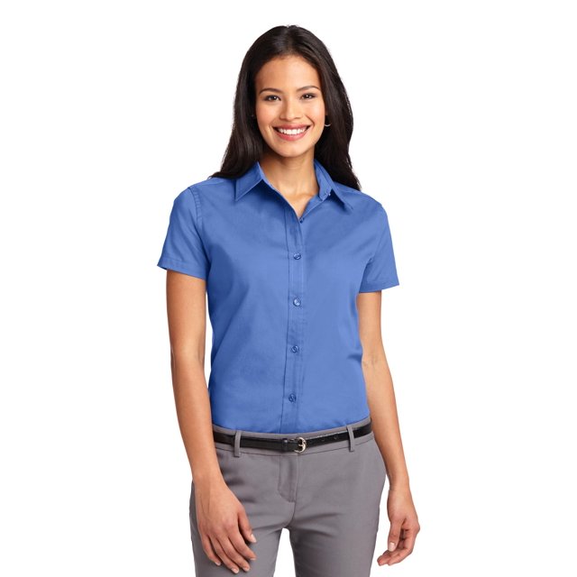 Port Authority Chemise à Manches Courtes pour Femmes Entretien Facile L508