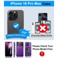 thumbnail image 2 of Funda de teléfono BXYJY Wallet con funda de cámara para iPhone 16 Pro Max, 2 of 7