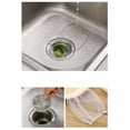thumbnail image 6 of Disposable Mesh Sink Filter | Fine Mesh Drain Hair Catcher | PE Polyester Kitchen & Bathroom Floor Strainer | Anti-Clog Shower Drain Cover | 60 Pack | 10x9cm Elastic White Filters, 6 of 9