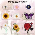 thumbnail image 2 of Parches termoadhesivos RETON, 72 unidades, para ropa, mariposas y flores, 2 of 9