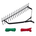 thumbnail image 1 of VEVOR 32x6.3 in Pond Aquatic Weed Rake Double-Sided Lake Weed Removal Rake 30ft Rope, 1 of 9