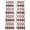 Red, variant on Bohemia Sheer Curtains 108 Inch Length 2 Panels Set Window Treatments, Retro Abstract Geometric Pattern Boho Black Rod Pocket Semi Curtains for Living Room/Bedroom/Kitchen Décor, 104"W x 108"L