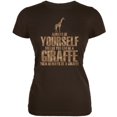 thumbnail image 1 of Always Be Yourself Girafe Brun T-Shirt Doux pour Juniors, 1 of 1