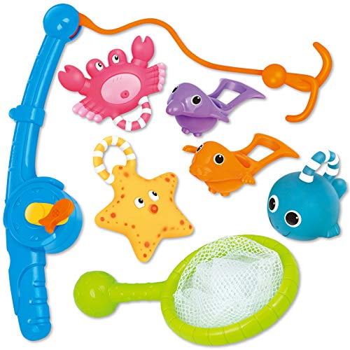 Fishing Bath Toy Game for Tub with Realistic Swimming Fish for Bathtime Pool Toy 