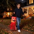 thumbnail image 5 of Lksixu Halloween Candy Bags, Jack-O'-Lantern Windsock Shaped Fabric Candy Bucket with LED Lights, Portable Trick or Treat Bags with Handle, Reusable Large Goodie Basket Spooky Tote Bags for Party, 5 of 8