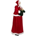 thumbnail image 3 of Northlight Mrs. Claus Standing Commercial Christmas Figure with Gift Bag - 6', 3 of 6