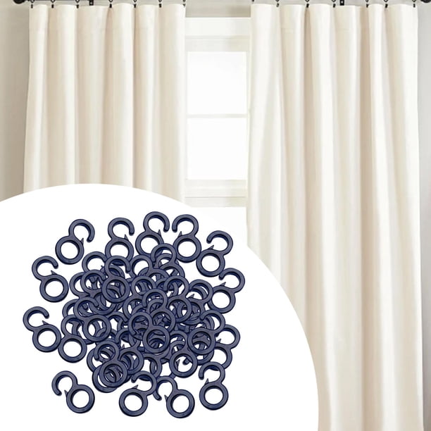 50 ganchos elásticos para colgar cortinas de ducha, accesorios para toldos. 8 Forma abierta