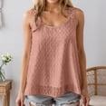 thumbnail image 2 of DHFJKG Summer Camisole Tops For Women Solid Color Lace Trim Sleeveless Tank Clothes Casual Everyday Wear Solid Color Stylish Tops, 2 of 6