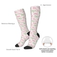 thumbnail image 4 of Sikiie Cute ribbons set Print Knee Socks, High Socks Long Stretchy Sock Women Knee High Stocking, Long Socks for Women, 4 of 6