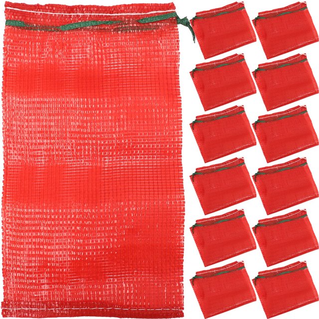 EIGTHTAIL 25 Pcs Sacs en Filet pour Légumes pour Réfrigérateur Réutilisables avec Cordon de Serrage Rangement pour Produits