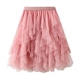 thumbnail image 4 of Tanhomme Women's Tulle Skirts High Low Layered Puffy Fairy Skirts Length Irregular Tutu Skirt Tulle Skirts Knee Length Long Adult Tutu Layered Short Prom Party Midi Skirt, 4 of 7