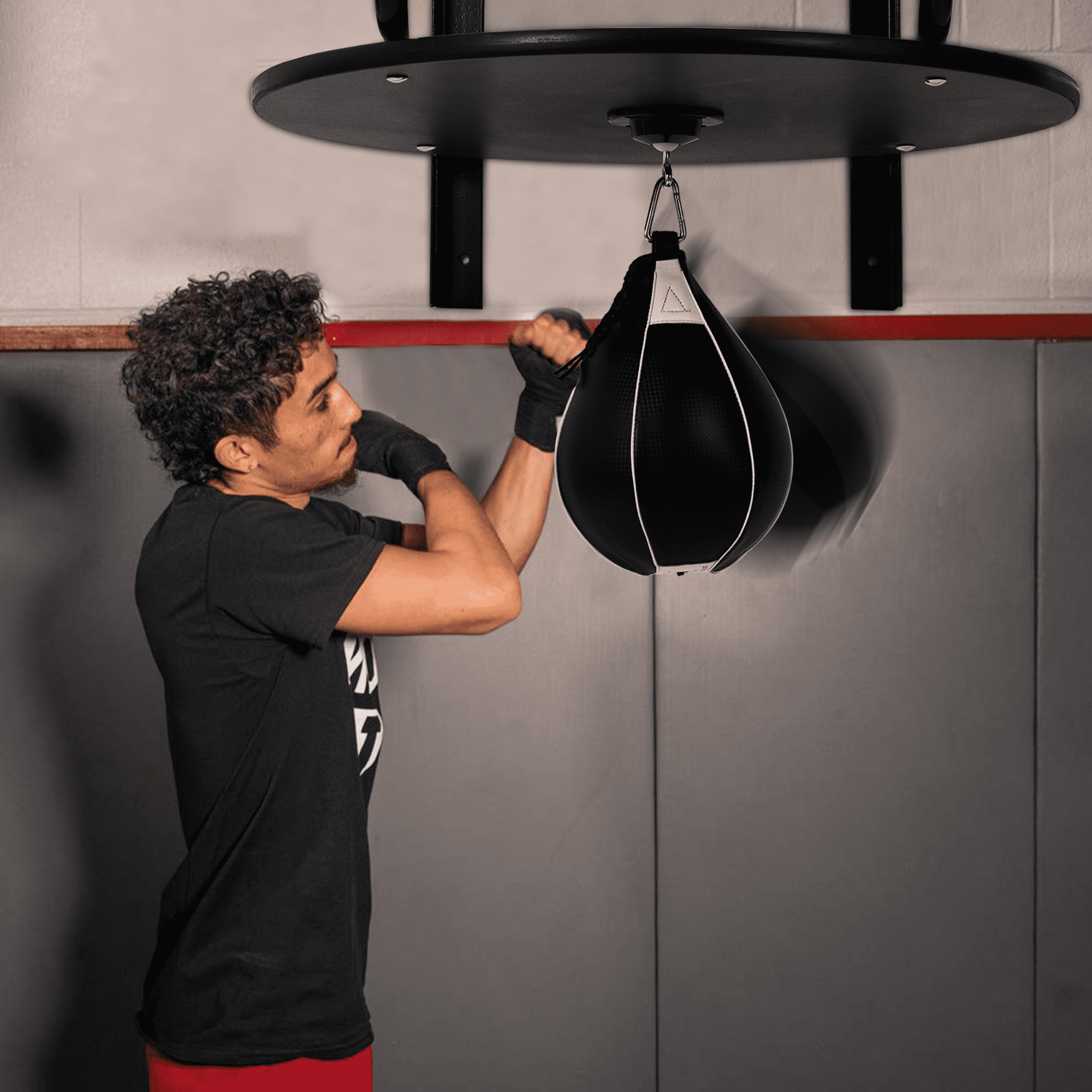 POTIOR/ポティオール STRIDE ブラック×グリーン×金具ゴールド EastPoint Sports Majik Kids Adjustable Over-the-Door Boxing Speed