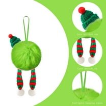 KOYPTL 6PCS 1.57In Christmas Ball Ornaments Set for Tree with Ribbon,Shatterproof Furrry Hanging Bulbs Pendants for Christmas Tree Porch Yard Holiday Decorations for Xmas Birthday Home Party Supplies