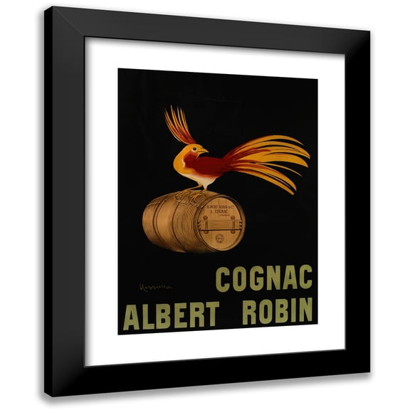 Leonetto Cappiello 11x14 Black Modern Framed Museum Art Print Titled - Cognac Albert Robin (1906)