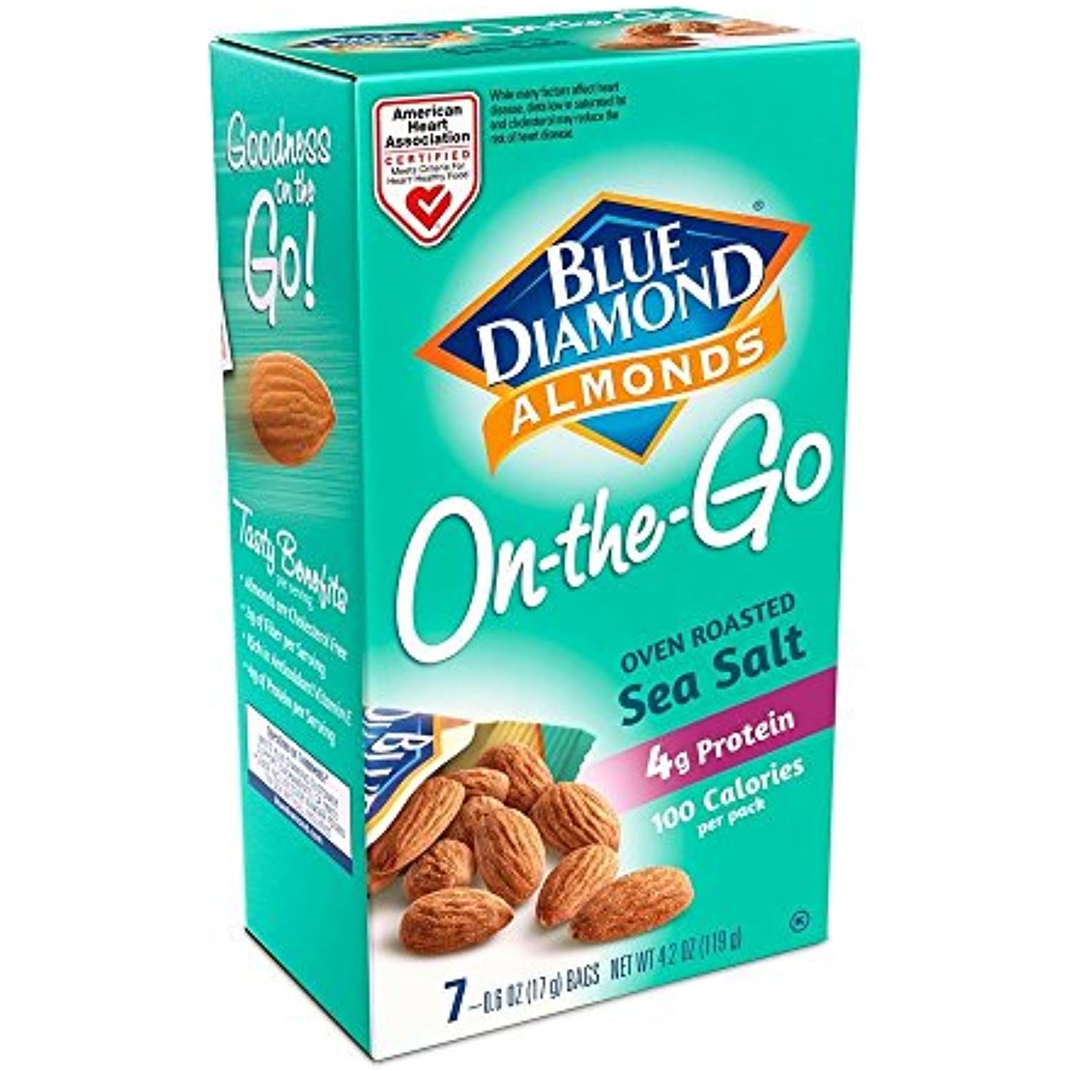 Blue Diamond Almonds, Oven Roasted With Sea Salt, 100 Calorie OnTheGo