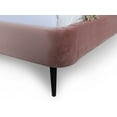 thumbnail image 7 of Manhattan Comfort Heather Velvet Full Size Bed Frame in Blush Pink/Black, 7 of 7