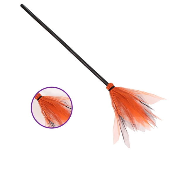 Witch Broomstick Prop under $5! CQCYD Halloween Witch Flying Broomstick Costume Prop, Party Dance Dress Up Decor, Plastic Broom for Halloween Themed Events