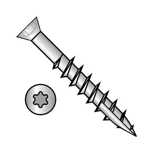 710X2 1/4 6 Lobe Trim Head Drywall Screw Fine Thread Type 17 18 8