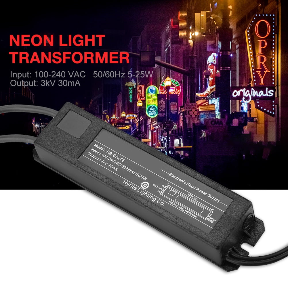 Tebru Neon Light Sign Electronic Transformer Power Supply 3KV 30mA 5