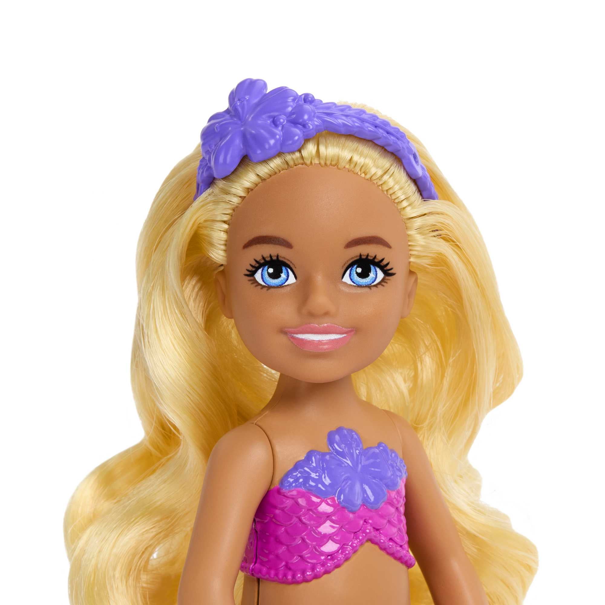 Barbie Mermaid Chelsea Doll with Blond Hair, Mermaid Toys, 6.3 in  (图4) Barbie Mermaid Chelsea Doll with Blond Hair, Mermaid Toys, 6.3 in  (图4)