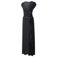 thumbnail image 2 of NINEXIS Women's V-Neck Short Sleeve Maxi Wrap Dress, 2 of 3